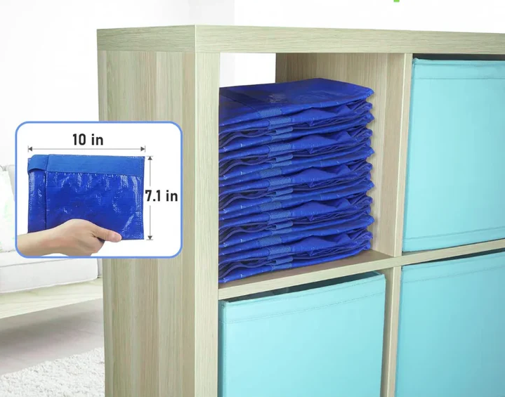 Organize Your Family or Dorm with Labeled Bags — Sort Seasonal Clothes, Bedding, Kids’ Toys, and Other Items, Each Clearly Marked with a Name