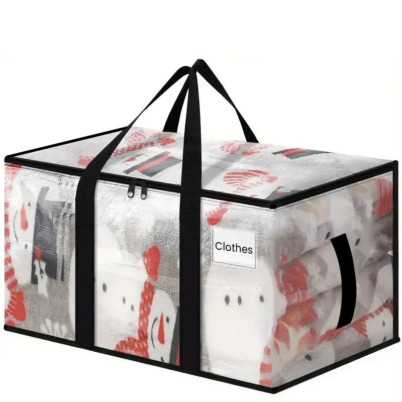 Organize Your Family or Dorm with Labeled Bags — Sort Seasonal Clothes, Bedding, Kids’ Toys, and Other Items, Each Clearly Marked with a Name