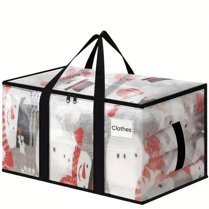 Organize Your Family or Dorm with Labeled Bags — Sort Seasonal Clothes, Bedding, Kids’ Toys, and Other Items, Each Clearly Marked with a Name