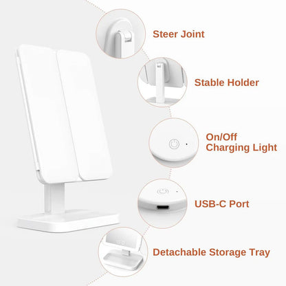 Newyuo™ Trifold LED Makeup Mirror